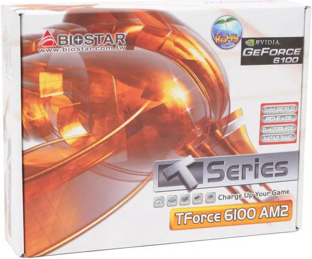 Alt view image 5 of 5 - BIOSTAR TForce 6100 AM2 AM2 NVIDIA GeForce 6100 Micro ATX RoHs compliant AMD Motherboard