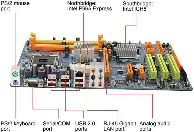 Alt view image 2 of 7 - BIOSTAR TForce965PT LGA 775 Intel P965 Express ATX Intel Motherboard