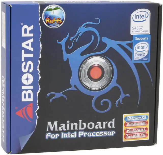 Alt view image 7 of 7 - BIOSTAR 945GZ Micro 775 LGA 775 Intel 945GZ Micro ATX Intel Motherboard
