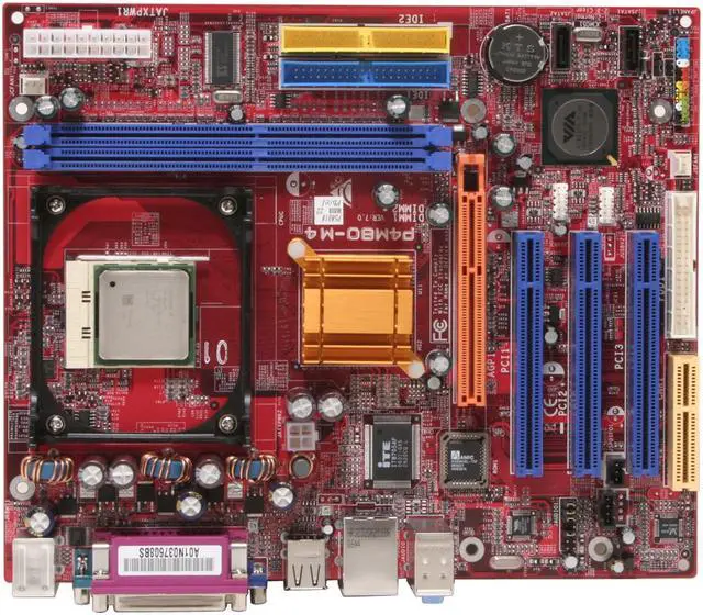 Alt view image 3 of 9 - BIOSTAR P4M80-M4-COMBO44 Intel Celeron 2.5G 478 VIA P4M800 Micro ATX Motherboard / CPU Combo