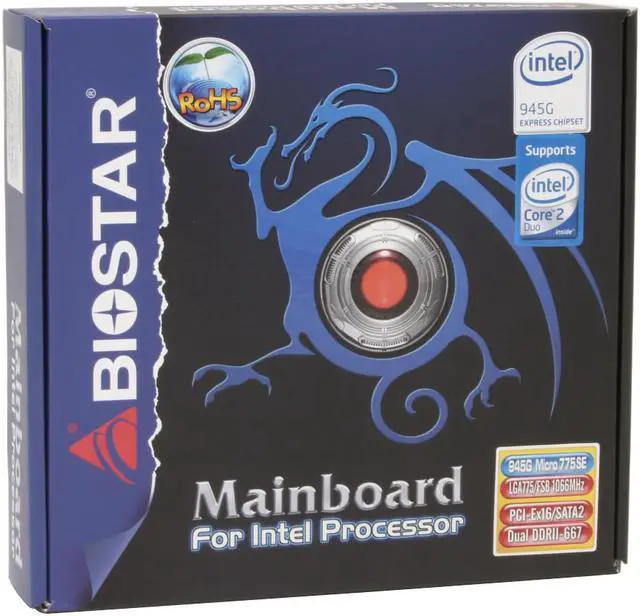 Alt view image 7 of 7 - BIOSTAR 945G Micro 775 SE LGA 775 Intel 945G Micro ATX Intel Motherboard