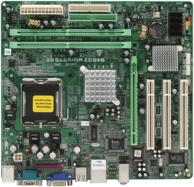 Alt view image 3 of 7 - BIOSTAR 945GZ Micro 775 SE LGA 775 Intel 945GZ Micro ATX Intel Motherboard