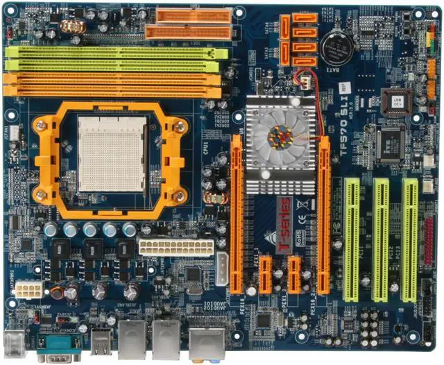 Alt view image 3 of 7 - BIOSTAR TForce TF570SLI AM2 NVIDIA nForce 570 SLI MCP ATX AMD Motherboard