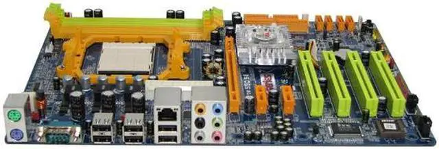 Alt view image 2 of 6 - BIOSTAR TFORCE 550 SE AM2 NVIDIA nForce 550 MCP ATX AMD Motherboard