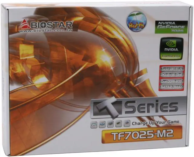 Alt view image 7 of 7 - BIOSTAR TForce TF7025-M2 AM2 NVIDIA GeForce 7025 Micro ATX AMD Motherboard