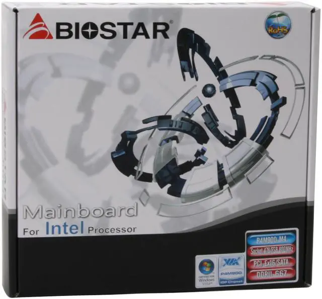 Alt view image 7 of 7 - BIOSTAR P4M900M4 Socket 478 VIA P4M900 Micro ATX Intel Motherboard