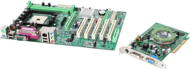 Main image of BIOSTAR NF325ComVGA3 754 NVIDIA nForce3 250 ATX Motherboard / VGA Combo