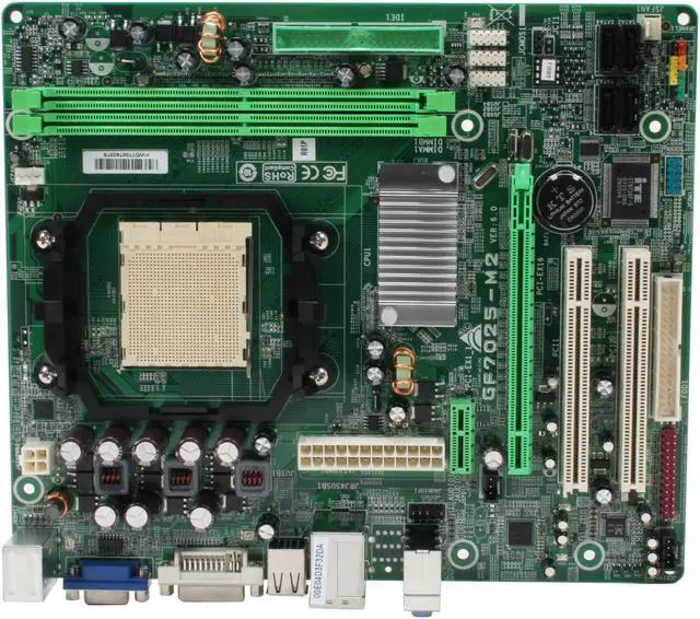 Alt view image 2 of 6 - BIOSTAR GF7025-M2 AM2 NVIDIA GeForce 7025 Micro ATX AMD Motherboard