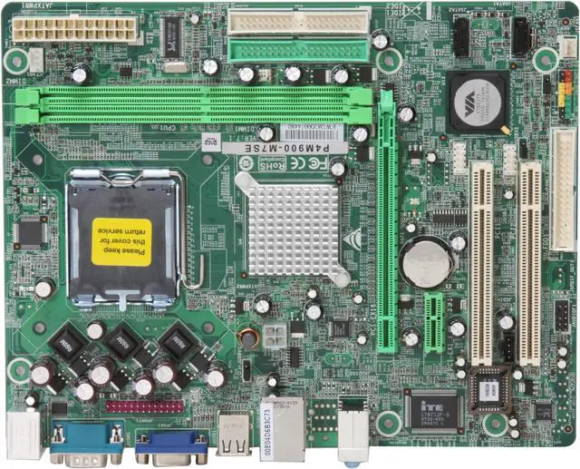 Alt view image 3 of 5 - BIOSTAR P4M900-M7 SE LGA 775 VIA P4M900 Micro ATX Intel Motherboard