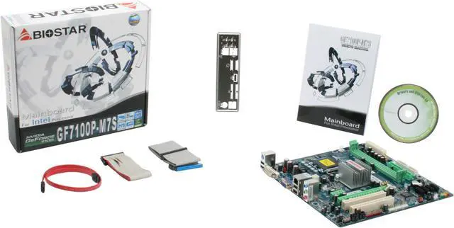 Alt view image 5 of 5 - BIOSTAR GF7100P-M7S LGA 775 NVIDIA GeForce 7100 Micro ATX Intel Motherboard