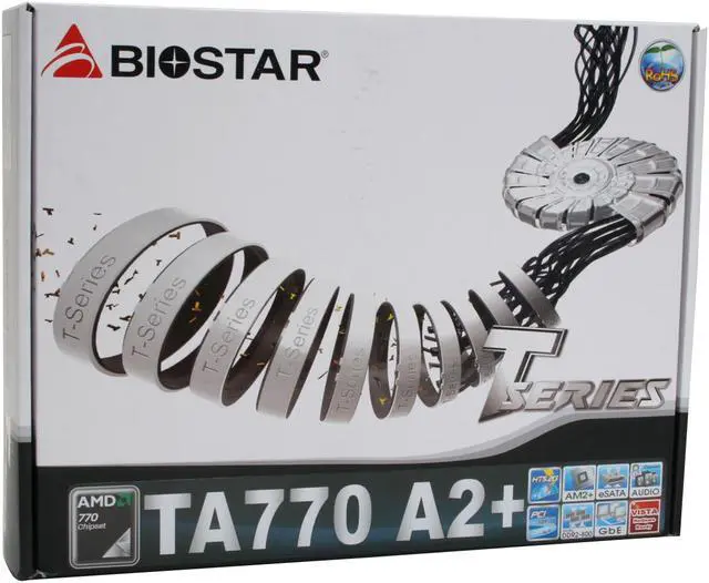 Alt view image 7 of 7 - BIOSTAR TA770 A2+ AM2+/AM2 AMD 770 ATX AMD Motherboard