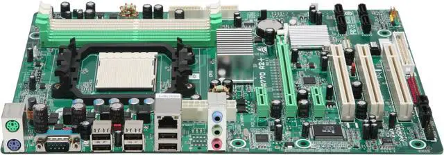Alt view image 2 of 5 - BIOSTAR A770 A2+ AM2+/AM2 AMD 770 ATX AMD Motherboard