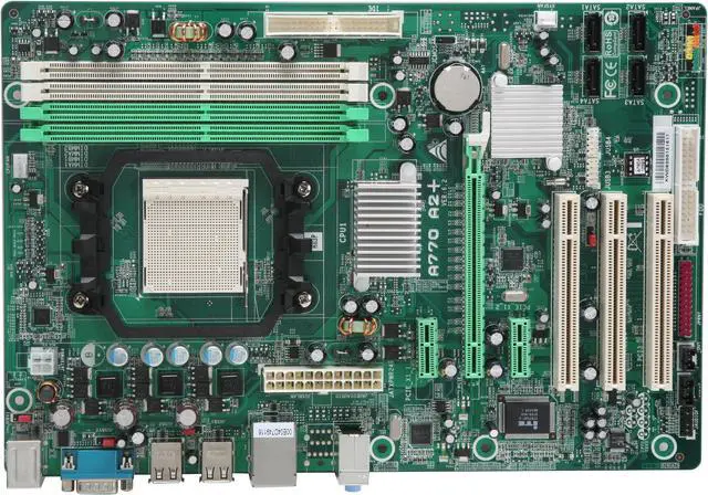 Alt view image 3 of 5 - BIOSTAR A770 A2+ AM2+/AM2 AMD 770 ATX AMD Motherboard