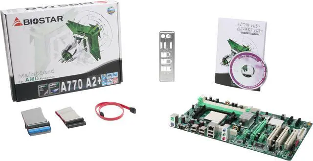 Alt view image 5 of 5 - BIOSTAR A770 A2+ AM2+/AM2 AMD 770 ATX AMD Motherboard