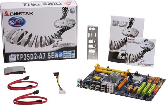 Alt view image 2 of 2 - BIOSTAR TP35D2-A7 SE LGA 775 Intel P35 ATX Intel Motherboard