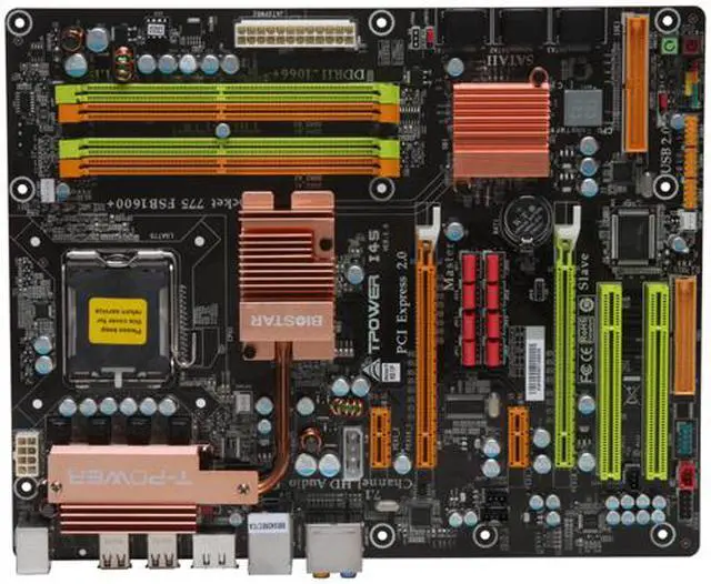 Alt view image 3 of 5 - BIOSTAR TPower I45 LGA 775 Intel P45 ATX Intel Motherboard