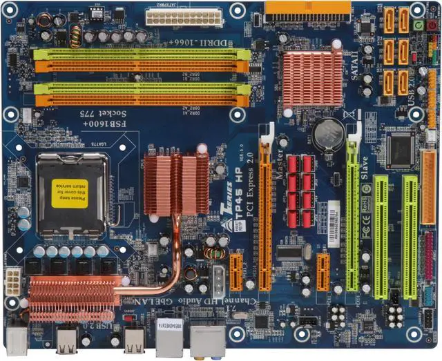 Alt view image 3 of 5 - BIOSTAR TForce TP45HP LGA 775 Intel P45 ATX Intel Motherboard
