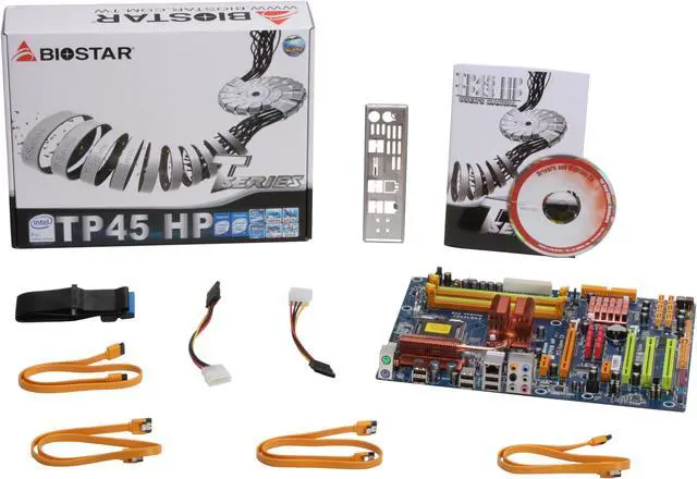 Alt view image 5 of 5 - BIOSTAR TForce TP45HP LGA 775 Intel P45 ATX Intel Motherboard