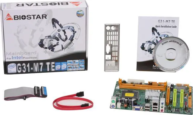 Alt view image 5 of 5 - BIOSTAR G31-M7 TE LGA 775 Intel G31 Micro ATX Intel Motherboard