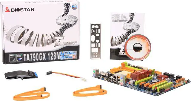 Alt view image 5 of 5 - BIOSTAR TFORCE TA790GX 128M AM3/AM2+/AM2 AMD 790GX HDMI ATX AMD Motherboard