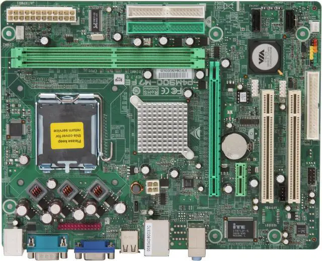 Alt view image 3 of 5 - BIOSTAR P4M900-M7 FE LGA 775 VIA P4M900 Micro ATX Intel Motherboard