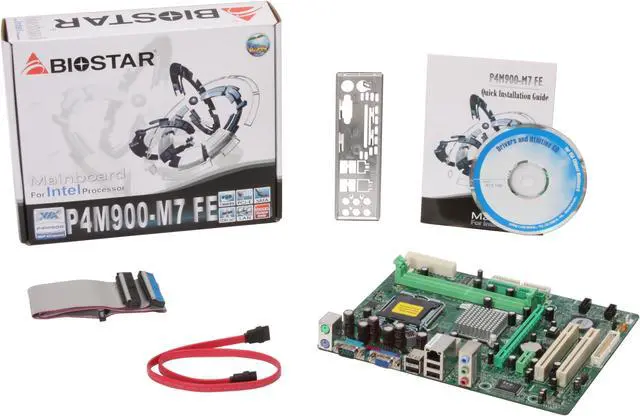 Alt view image 5 of 5 - BIOSTAR P4M900-M7 FE LGA 775 VIA P4M900 Micro ATX Intel Motherboard