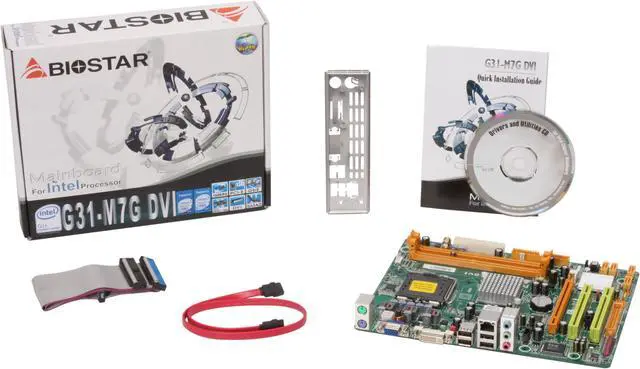 Alt view image 5 of 5 - BIOSTAR G31-M7G DVI LGA 775 Intel G31 Micro ATX Intel Motherboard