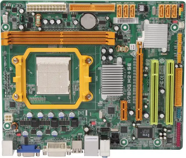 Alt view image 3 of 5 - BIOSTAR A780G M2+ SE AM2+/AM2 AMD 780G Micro ATX AMD Motherboard