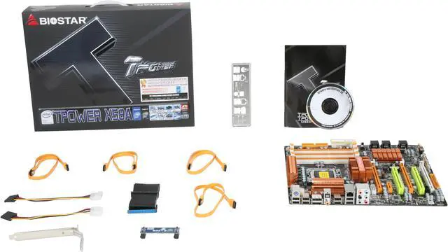 Alt view image 5 of 5 - BIOSTAR TPOWER X58A LGA 1366 Intel X58 ATX Intel Motherboard