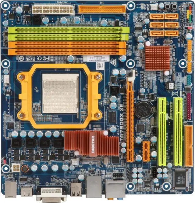 Alt view image 3 of 5 - BIOSTAR TA790GX XE AM3/AM2+ AMD 790GX HDMI Micro ATX AMD Motherboard