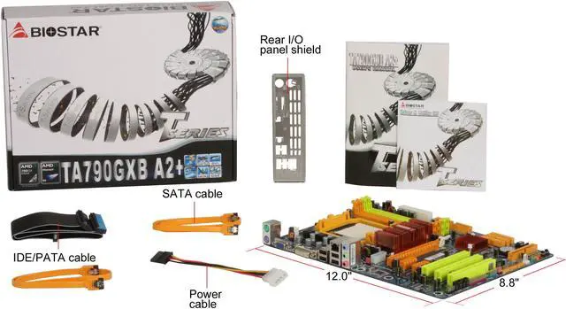 Alt view image 5 of 5 - BIOSTAR TA790GXB A2+ AM2+/AM2 AMD 790GX ATX AMD Motherboard