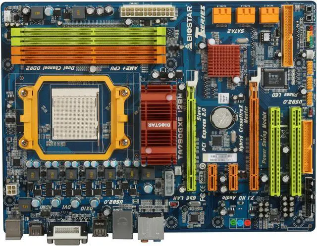 Alt view image 3 of 5 - BIOSTAR TA790GXE 128M AM3/AM2+ AMD 790GX HDMI ATX AMD Motherboard