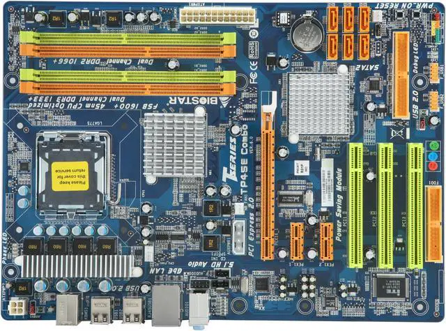Alt view image 3 of 5 - BIOSTAR TP45E Combo 6.X LGA 775 Intel P45 ATX Intel Motherboard