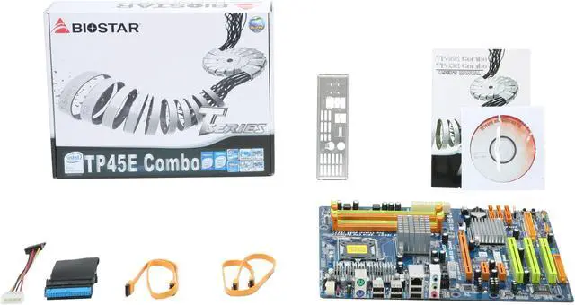 Alt view image 5 of 5 - BIOSTAR TP45E Combo 6.X LGA 775 Intel P45 ATX Intel Motherboard