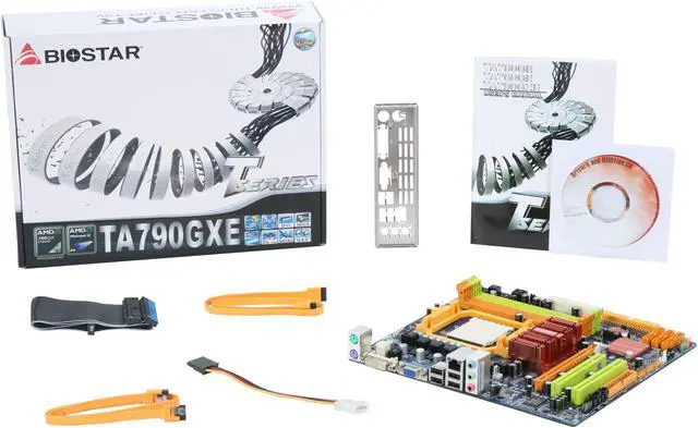 Alt view image 5 of 5 - BIOSTAR TA790GXE AM3/AM2+/AM2 AMD 790GX Micro ATX AMD Motherboard