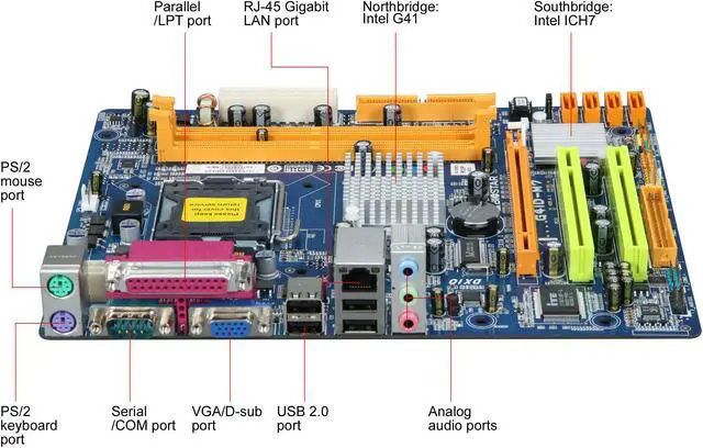 Alt view image 2 of 5 - BIOSTAR G41DM7 LGA 775 Intel G41 Micro ATX Intel Motherboard