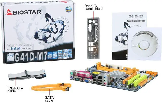 Alt view image 5 of 5 - BIOSTAR G41DM7 LGA 775 Intel G41 Micro ATX Intel Motherboard