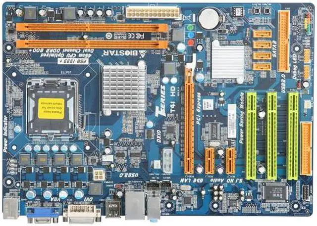 Alt view image 9 of 11 - BIOSTAR T41 HD LGA 775 Intel G41 ATX Intel Motherboard