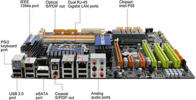 Alt view image 8 of 11 - BIOSTAR TPOWER i55 LGA 1156 Intel P55 ATX Intel Motherboard