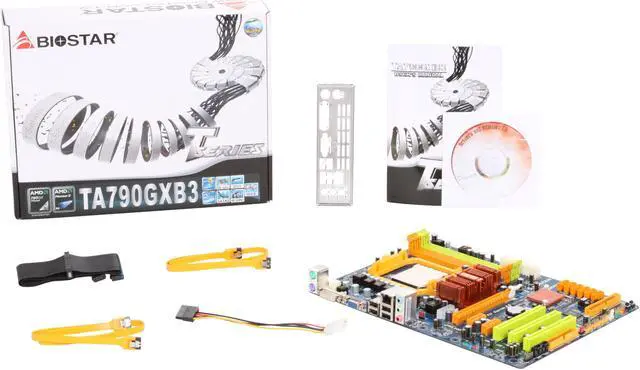 Alt view image 5 of 5 - BIOSTAR TA790GXB3 AM3 AMD 790GX ATX AMD Motherboard