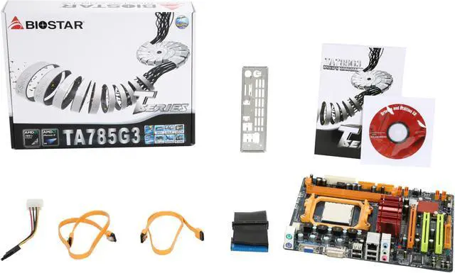 Alt view image 5 of 5 - BIOSTAR TA785G3 AM3 AMD 785G Micro ATX AMD Motherboard