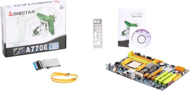 Alt view image 5 of 5 - BIOSTAR A770E AM3/AM2+/AM2 AMD 770 ATX AMD Motherboard