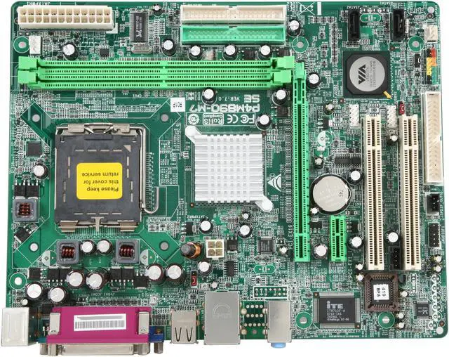 Alt view image 3 of 5 - BIOSTAR P4M890-M7 SE LGA 775 VIA P4M890 Micro ATX Intel Motherboard