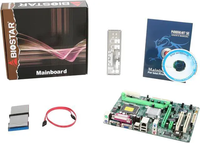 Alt view image 5 of 5 - BIOSTAR P4M890-M7 SE LGA 775 VIA P4M890 Micro ATX Intel Motherboard