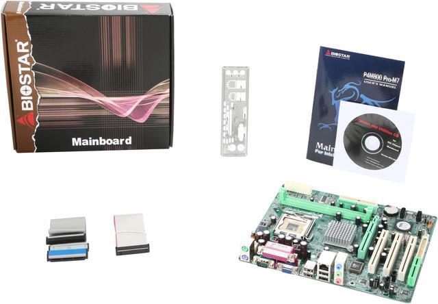 Alt view image 5 of 5 - BIOSTAR P4M800 Pro-M7 LGA 775 VIA P4M800 PRO Micro ATX AGP Intel Motherboard