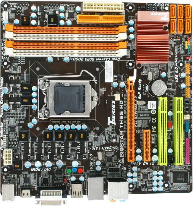 Alt view image 2 of 4 - BIOSTAR TH55 HD LGA 1156 Intel H55 HDMI Micro ATX Intel Motherboard