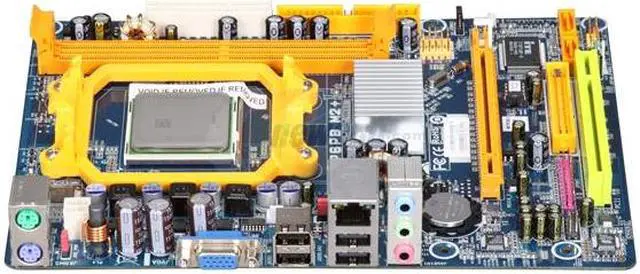 Alt view image 3 of 6 - BIOSTAR COMBO6B22 AMD Sempron X2 2200 AM3/AM2+/AM2 NVIDIA GeForce 6150 Micro ATX Motherboard / CPU Combo