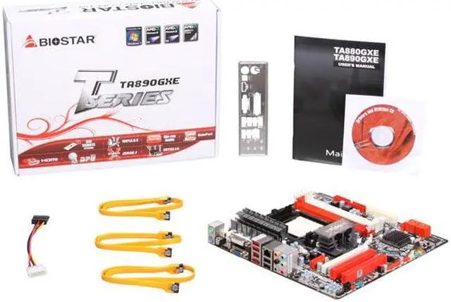 Alt view image 5 of 5 - BIOSTAR TA890GXE AM3 AMD 890GX HDMI Micro ATX AMD Motherboard