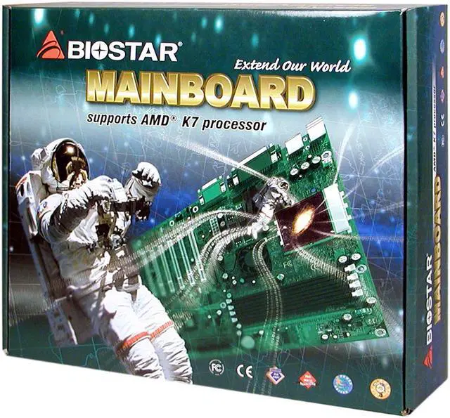 Alt view image 4 of 4 - BIOSTAR M7VKQ 462(A) VIA VT8361 Micro ATX AMD Motherboard