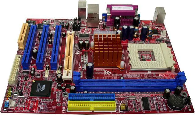 Alt view image 3 of 3 - BIOSTAR M7VIZ 462(A) VIA KM400 Micro ATX AMD Motherboard